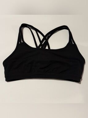 Athleta Strappy Sports Bra - Black